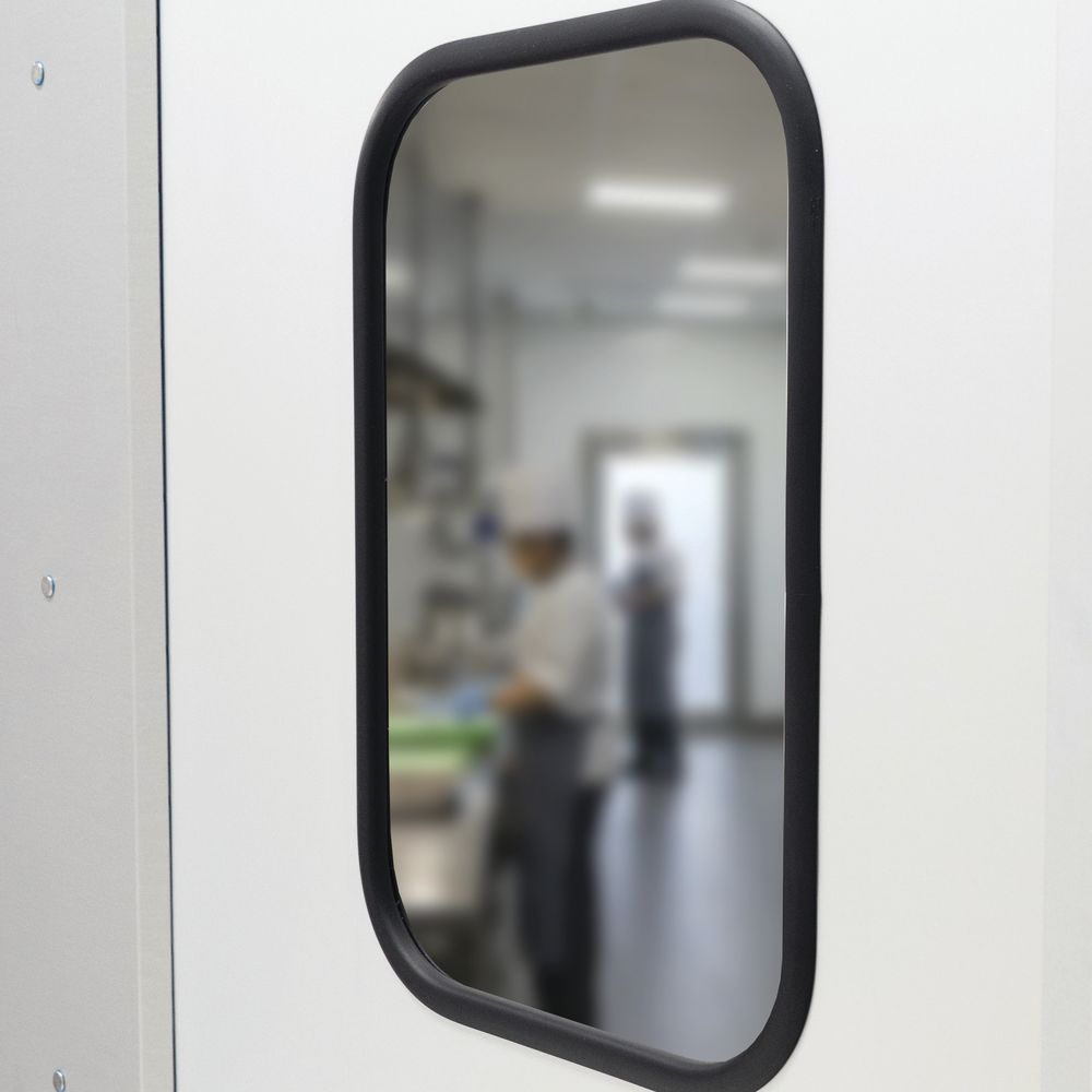 Kratos 28W-251 Single Aluminum Swinging Traffic Door with 9