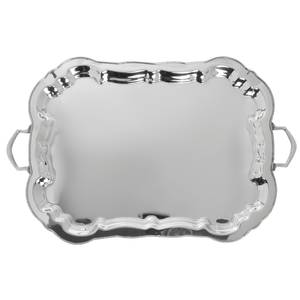 Expressly Hubert® Basic Round Stainless Steel Serving Tray - 20