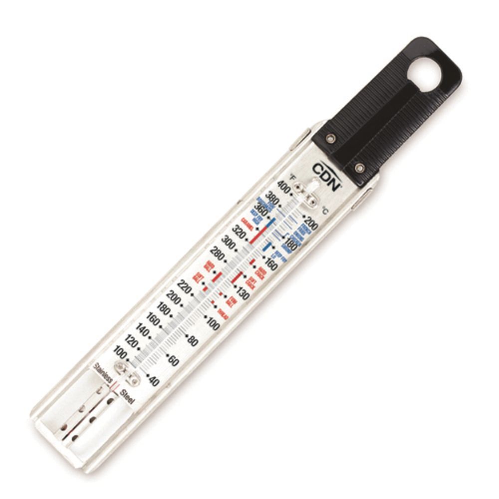 CDN TCG400 Candy and Deep Fry Ruler Thermometer