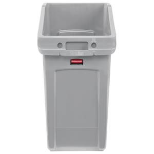 Rubbermaid FG354060BLA 23 Gal Rectangle Slim Trash Can, 22L x 11W x 30H, Black