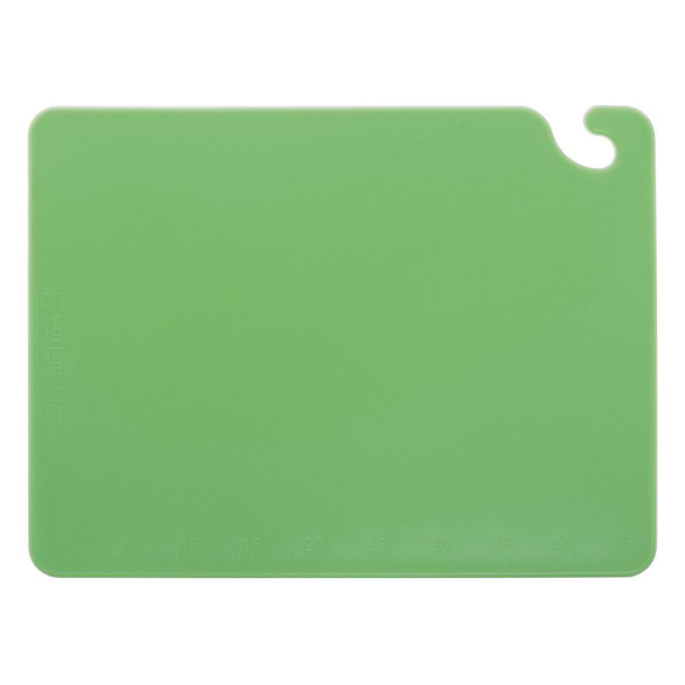 San Jamar CutNCarry® Green CoPolymer Cutting Board 20"L x 15"W x 1/2"