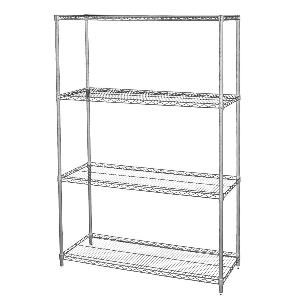 Alera ALESW59SL3618 Plastic 36 in. x 18 in. Shelf Liners for Wire Shelving  - Clear (4/Pack)