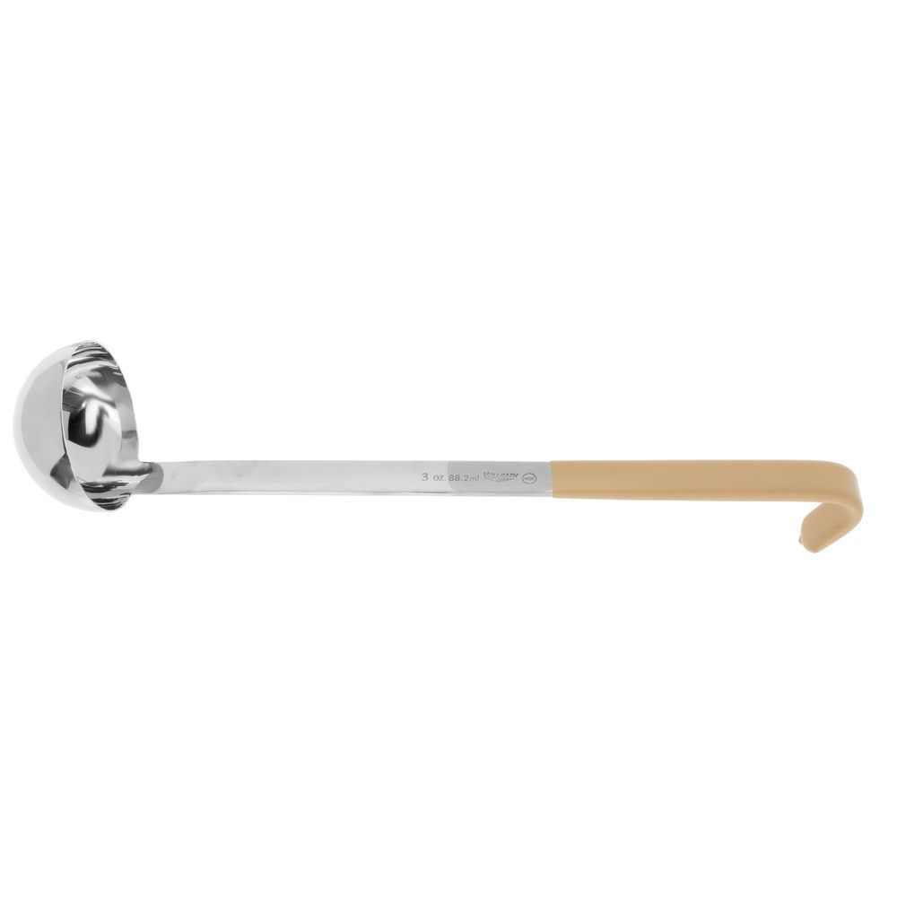 Three Ounce Ivory Stainless Steel Ladle