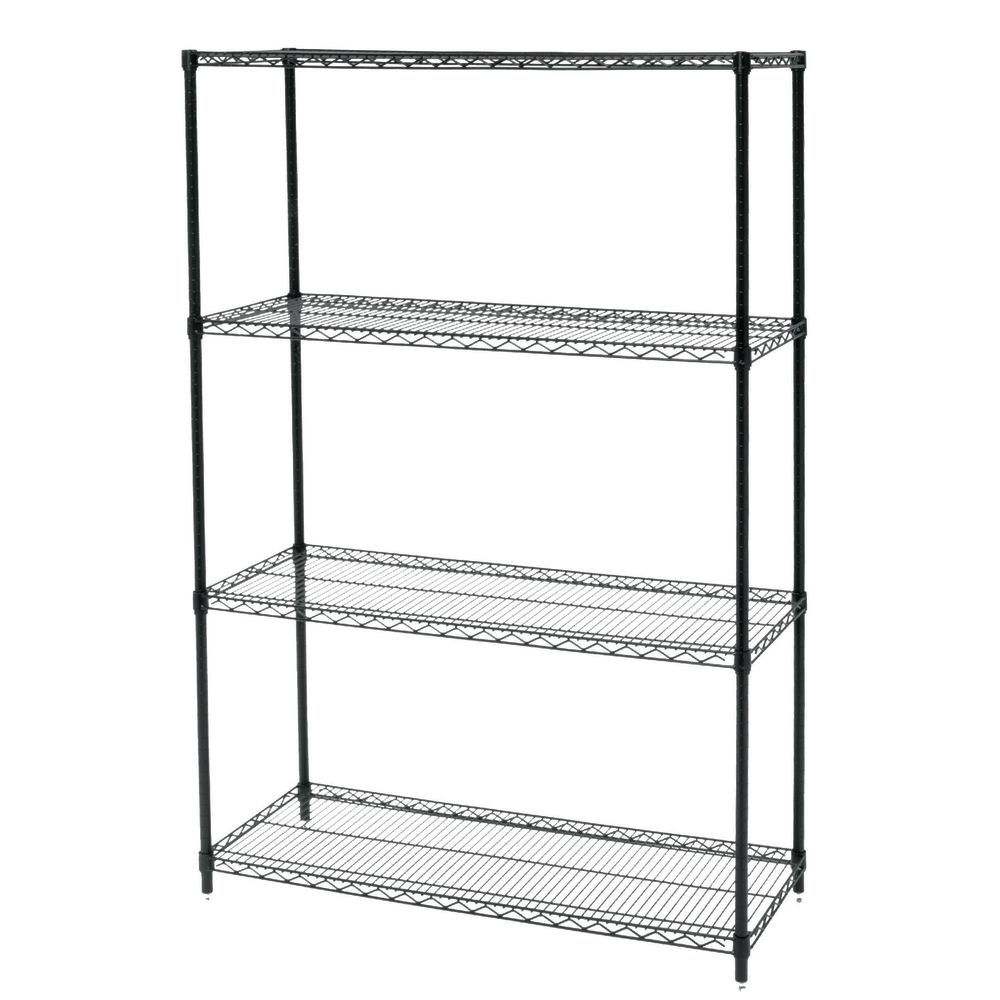 36 x 18 x 63 Shelving Unit, Black