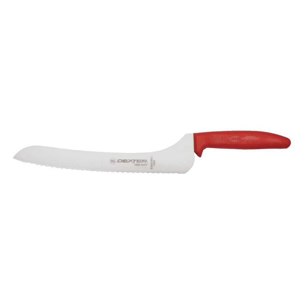 OFFSET KNIFE, SCALLOPED, 9", RED