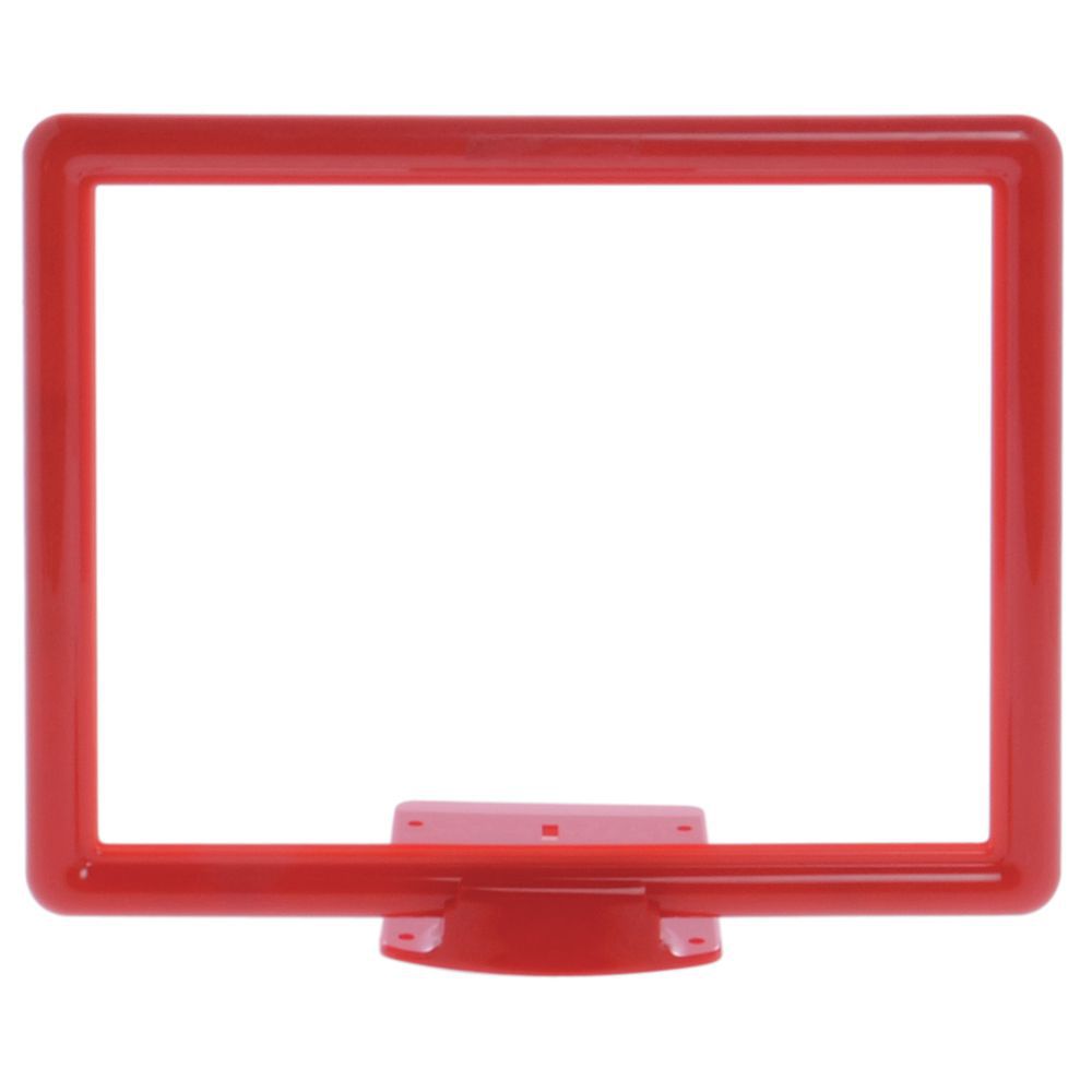 Plastic Sign Frames in Red
