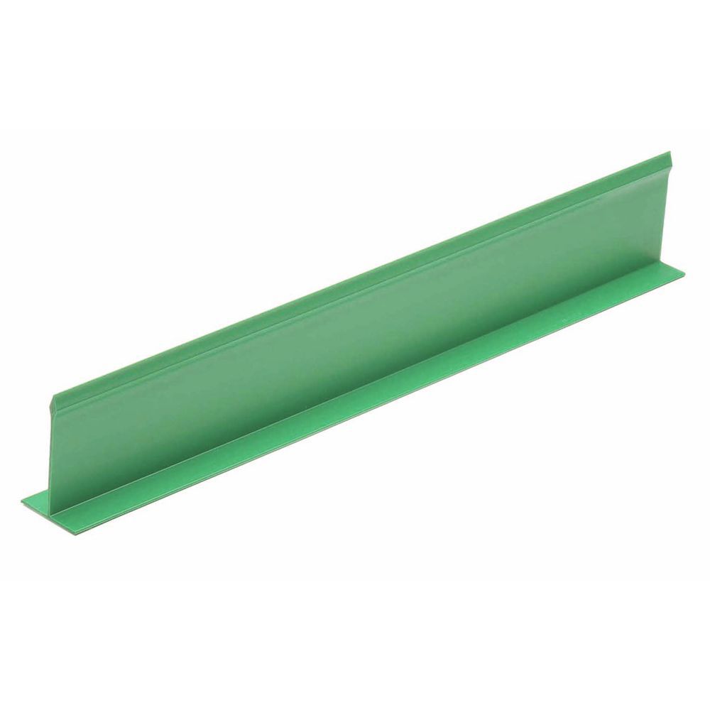 Jet Plastics T Shape Green Plastic Divider - 18L x 3H
