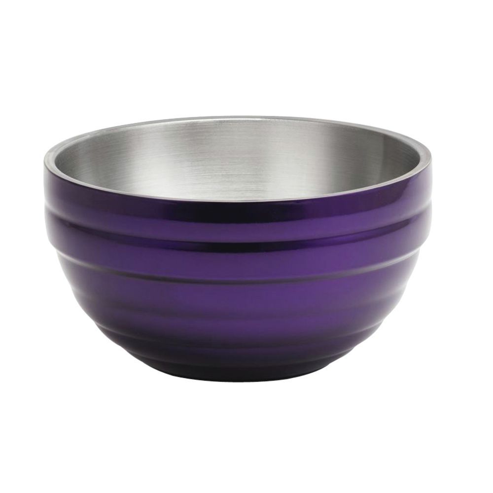 Vollrath Modern Bowl 7 1/4"Dia x 4"H Painted Stainless Steel Purple