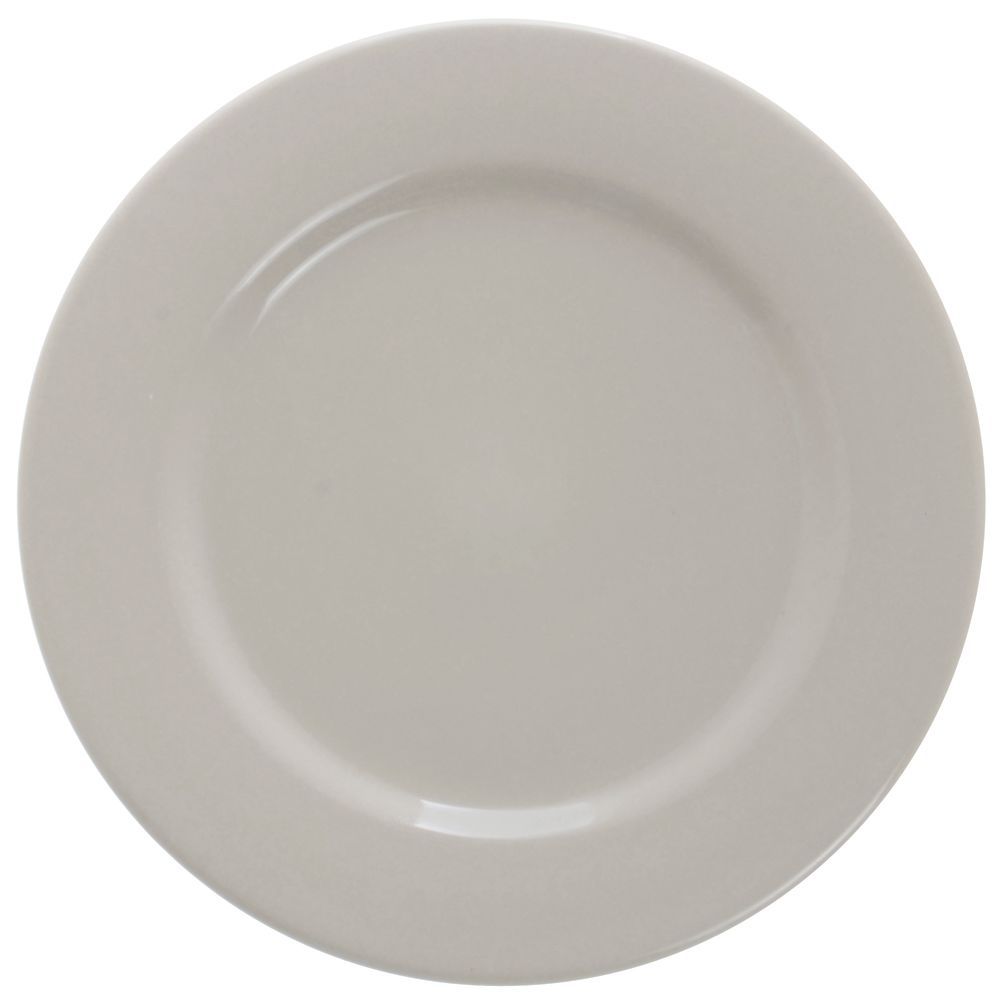 World Princess Rolled-Edge Dinner Plates 11" Dia Warm White Stoneware