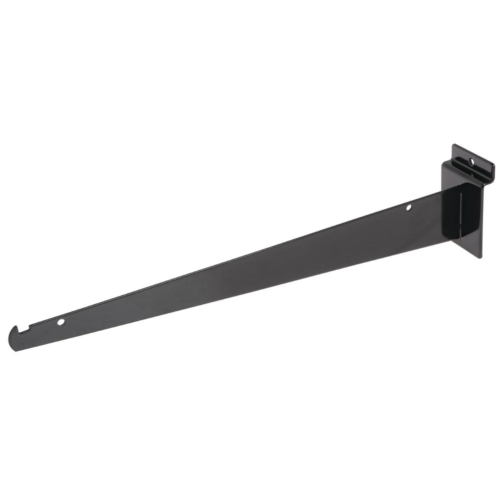 14"L Black Slatwall Shelf Bracket