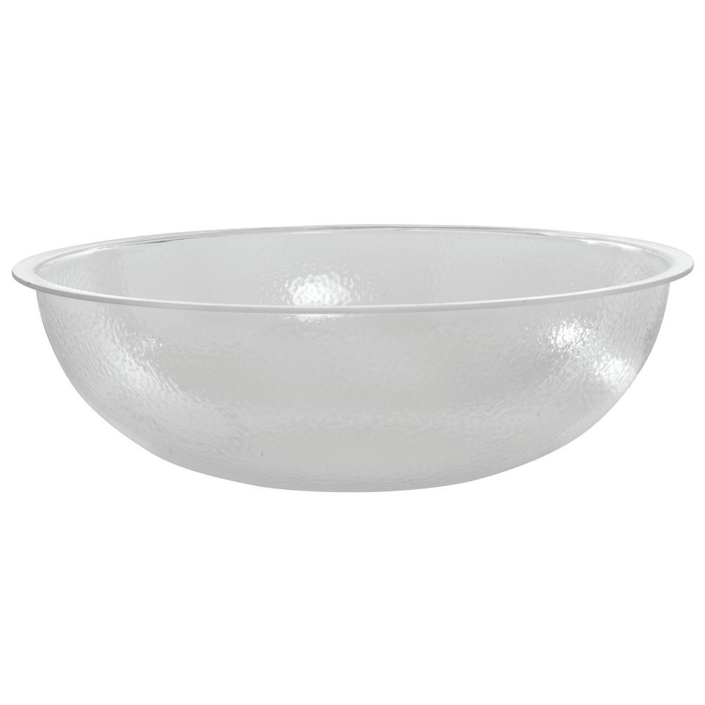 CalMil 44 qt Round Clear Acrylic Pebbled Punch Bowl