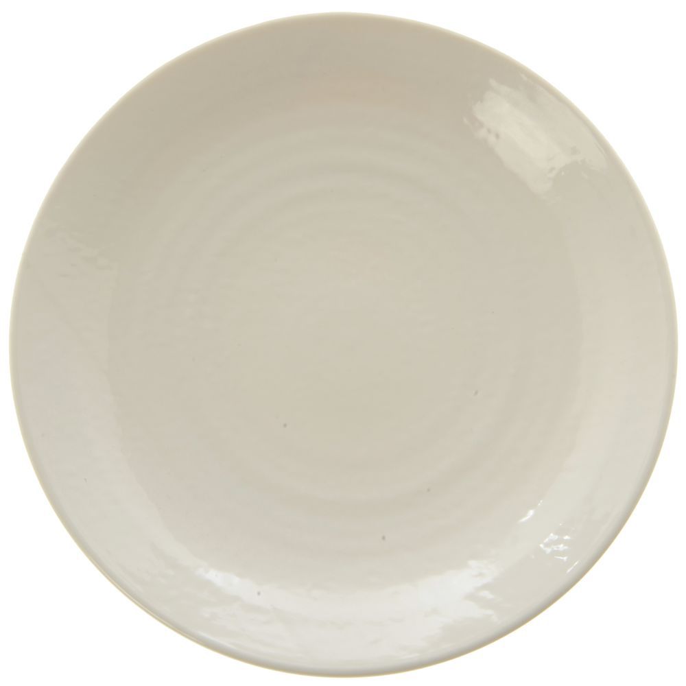 Classic Melamine Dessert Plate 6 1/2" Dia Creamy White
