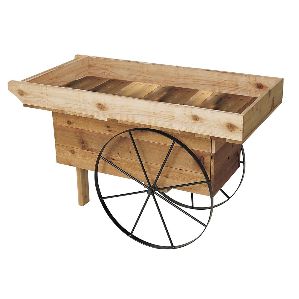 wooden display carts