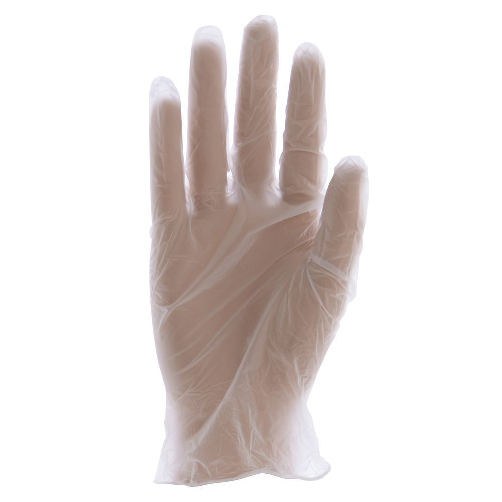 clear disposable gloves