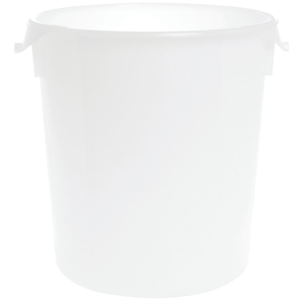Cambro 22 Qt. White Round Polyethylene Bucket With Handle