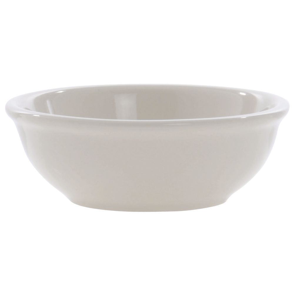 World Princess Rolled-Edge Oatmeal Bowl 10 Oz. Warm White Stoneware