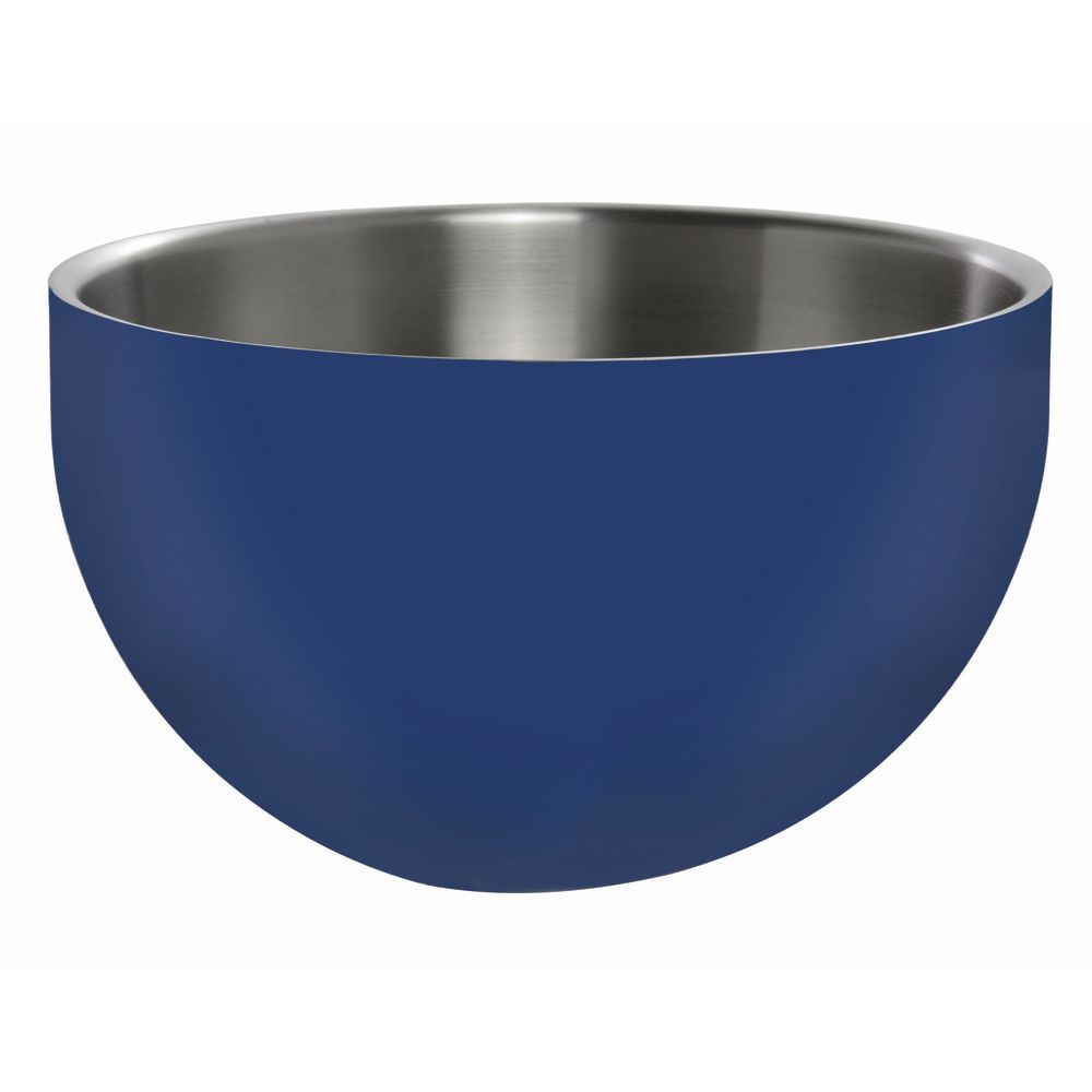 BOWL, DW, BLUE, ROUND, 7X4.33, STAINLESS