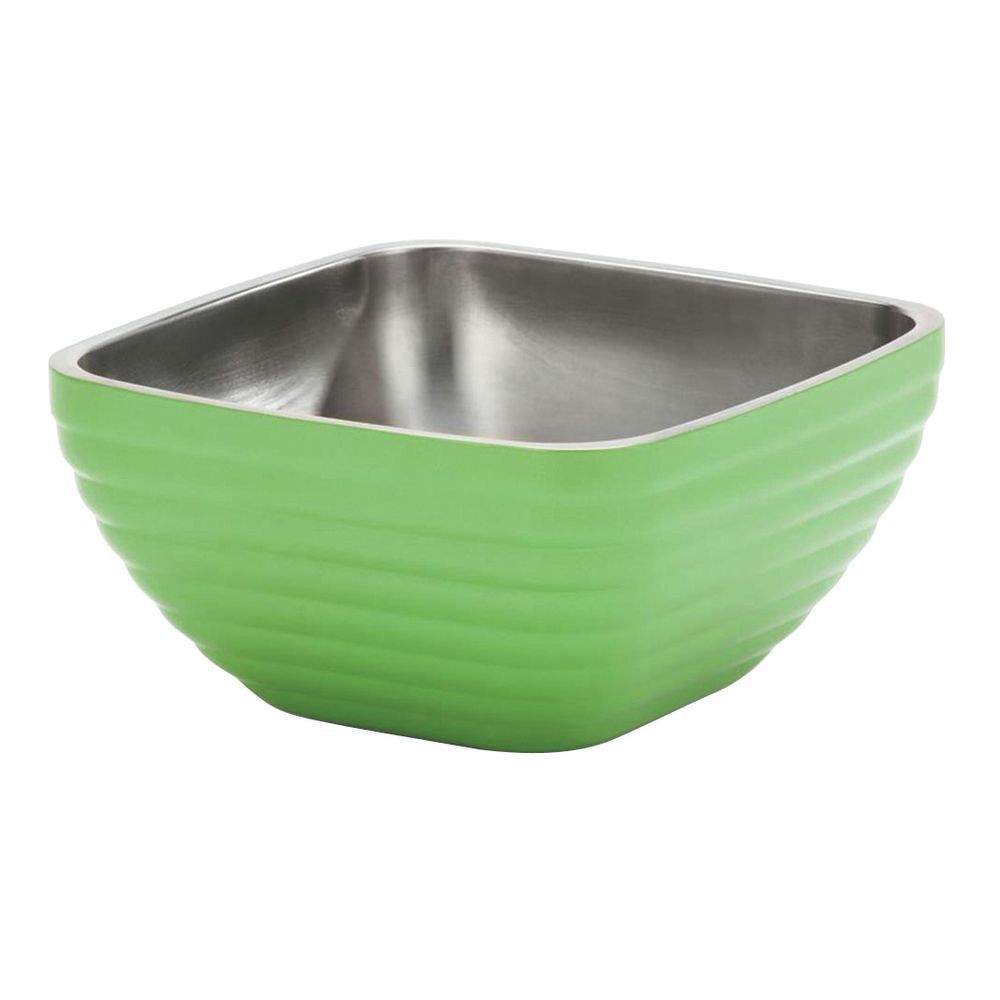 Vollrath Double-Wall Square Green Apple Stainless Steel Bowl - 9 5 ... Vollrath Double-Wall Square Green Apple Stainless Steel Bowl - 9 5 ...