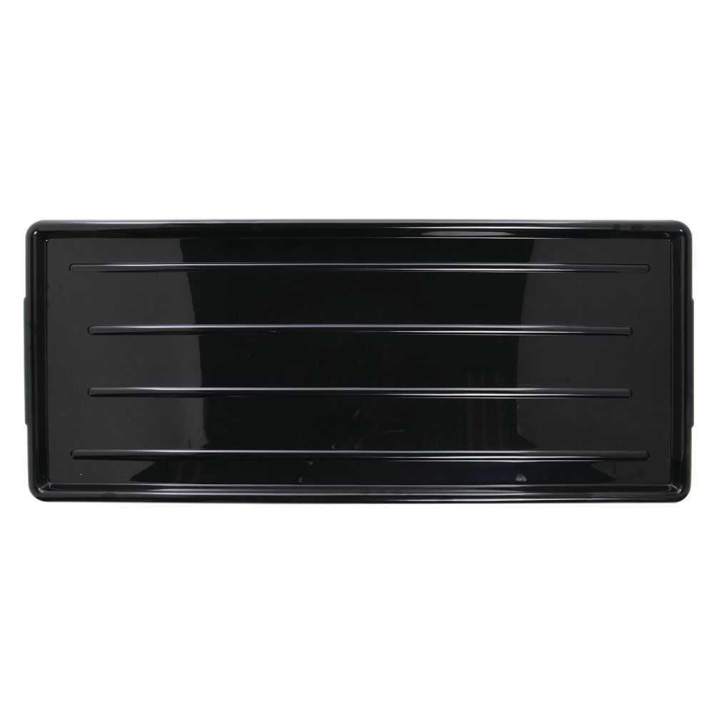 HUBERT® Black Meat Case Display Tray With Ribbed Bottom Black 30"L x