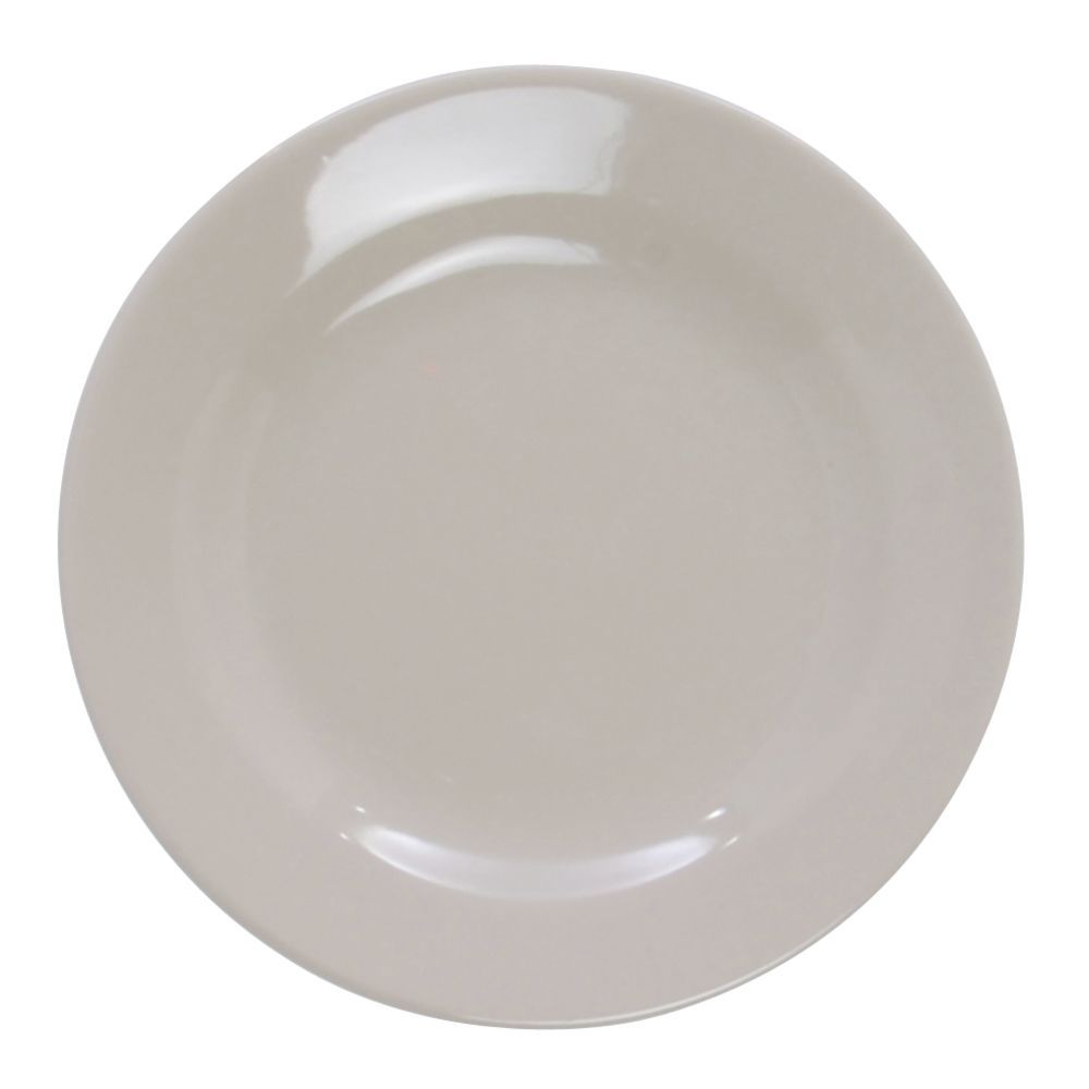 Hubert Rolled-Edge Dessert Plate 6 5/8" Dia Warm White Stoneware Dinnerware