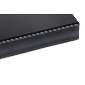 HUBERT® Black Plastic Open Shelf Molding Strip with Adhesive