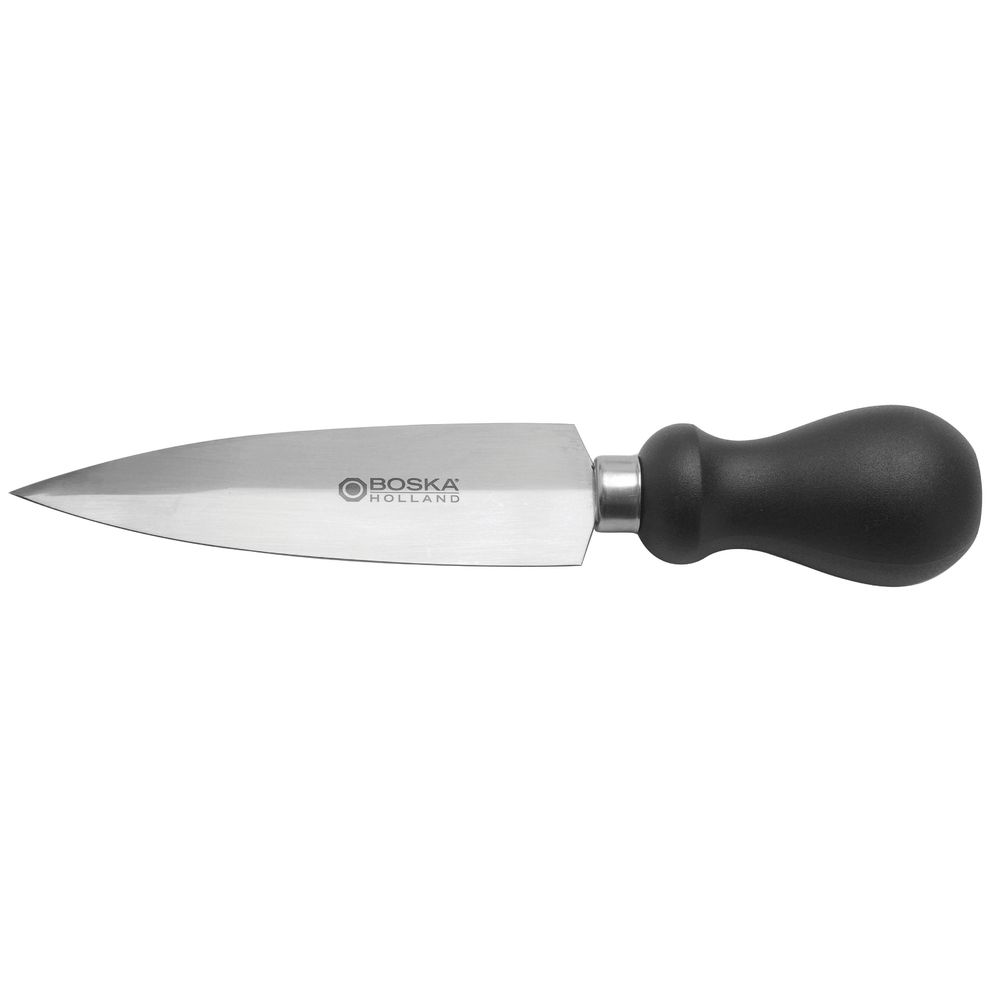 KNIFE, CLEFT FOR CHEESE BLK HANDLE