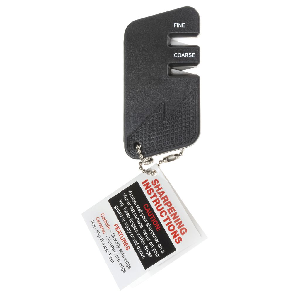 Wusthof Black Plastic Keychain Manual Knife Sharpener - 2 1/2L x