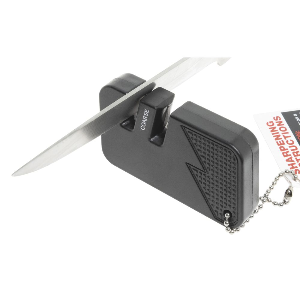 FMP Accusharp White Plastic Manual Knife Sharpener - 5L x 1/2W x 1H