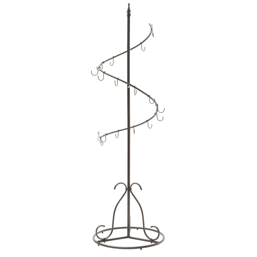 Slanted Wood Plate Rack, Five Slot