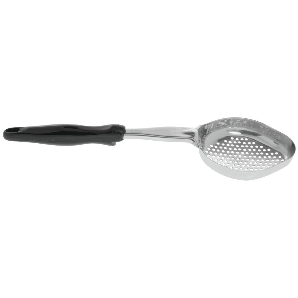SPOODLE, OVAL, 8 OZ, PERFORATED, BLACK
