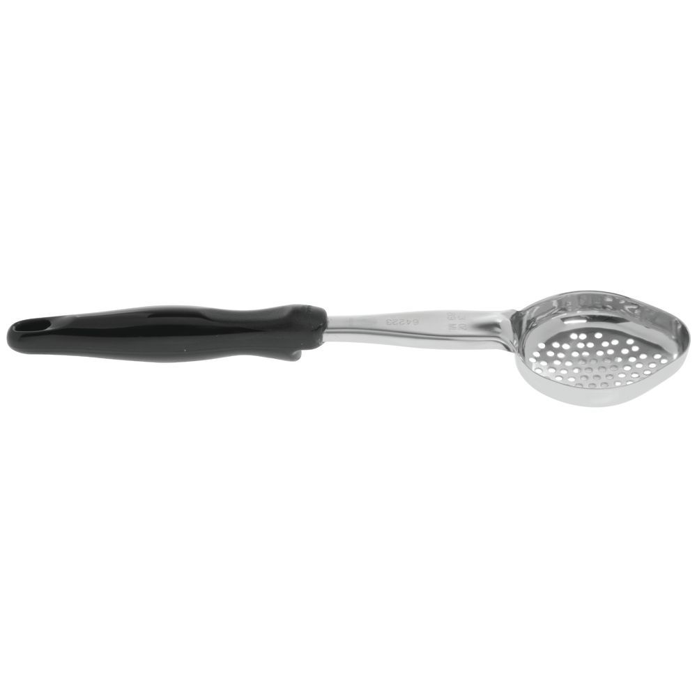 SPOODLE, OVAL, 3 OZ, PERFORATED, BLACK