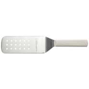 Dexter Stainless Steel Perforated Turner with White Polypropylene ...