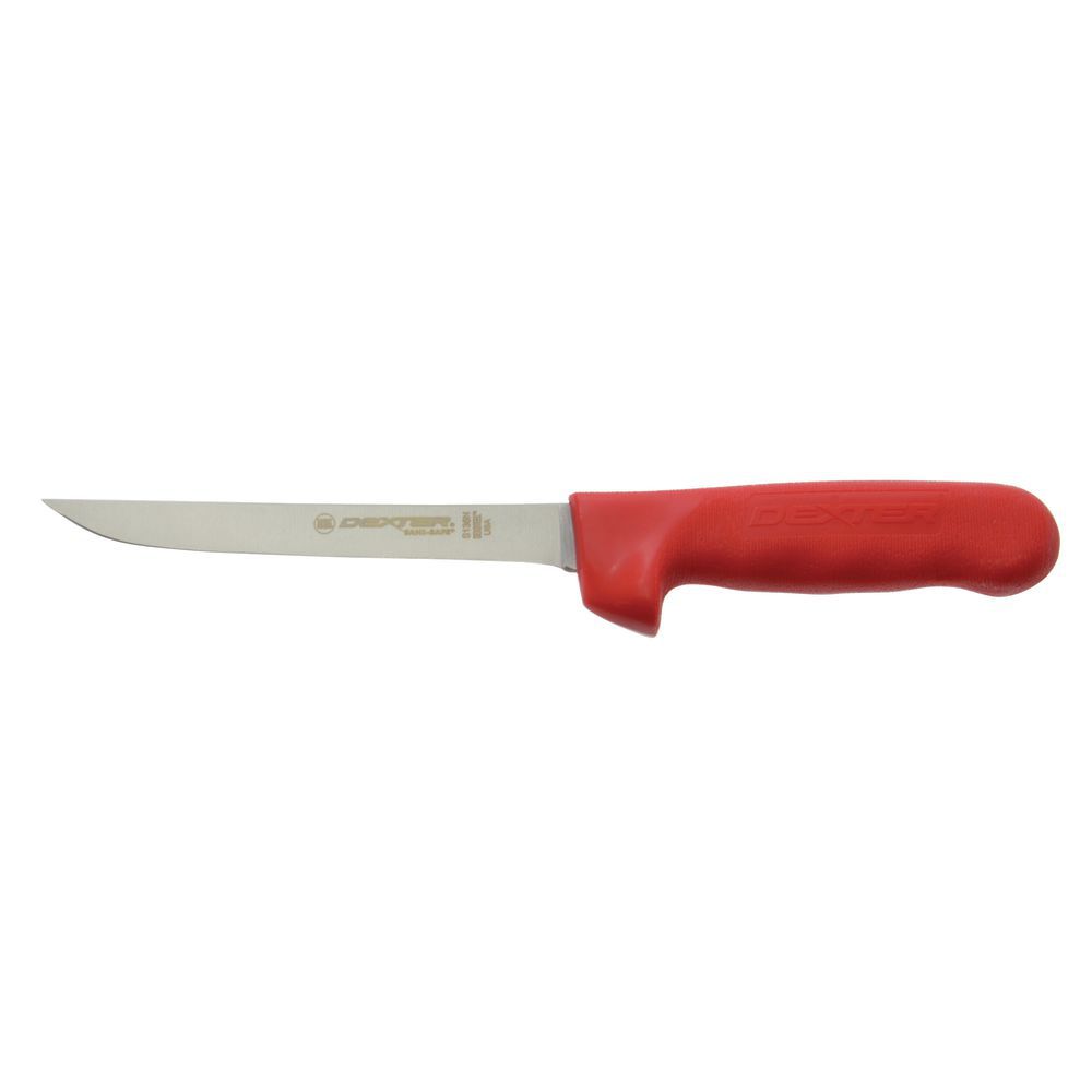 KNIFE, 6" BONING RED HANDLE