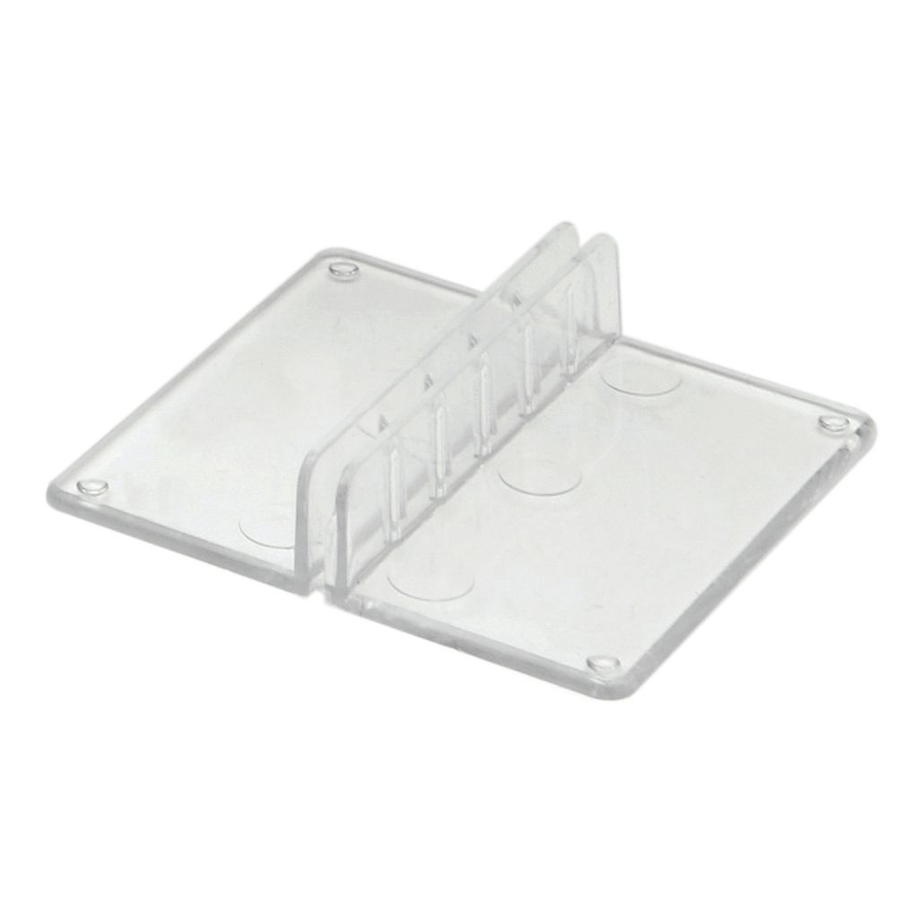 Clear Plastic Square Base Economical Sign Holders - 1 7/8L x 1 3/4W