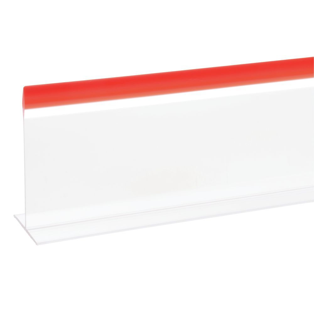 DIVIDER, CLEAR W/RED 3X36