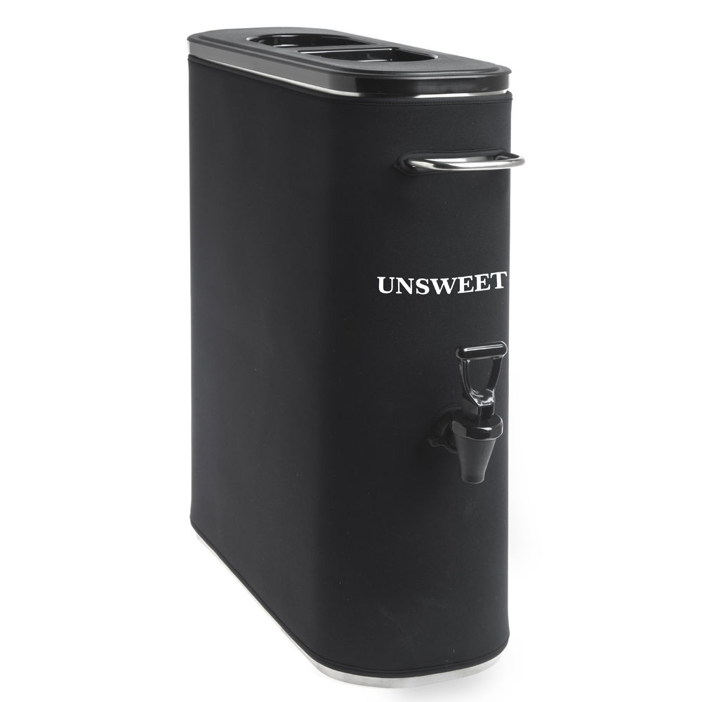 Expressly HUBERT® 5 gal Black Neoprene Tea Urn Cover With White Unsweet  Imprint