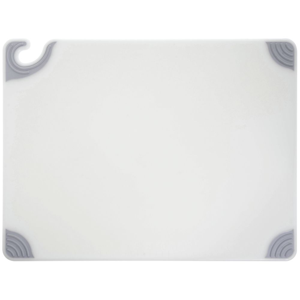 San Jamar Saf-T-Grip Large Cutting Board White 18"L x 24"W x 1/2" 