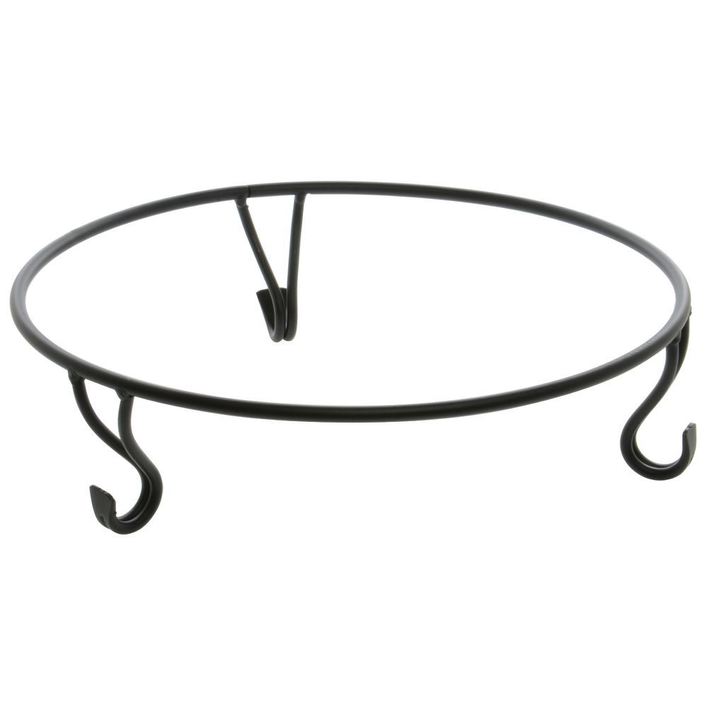 American Metalcraft Round Black Wrought Iron Stand for Griddle - 17