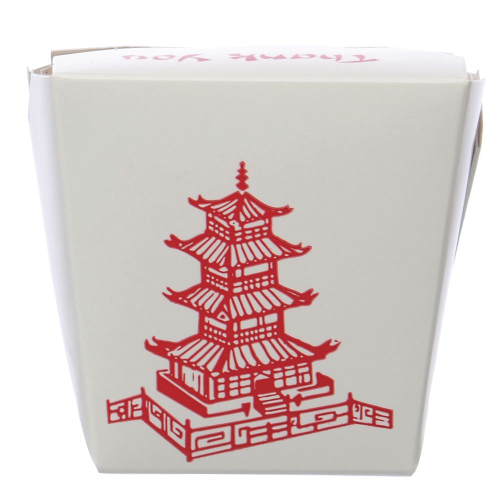 Chinese Food Containers with No Handles Pagoda Quart(32 oz)