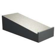 Delfin Black ABS Slant Meat Display Riser - 24