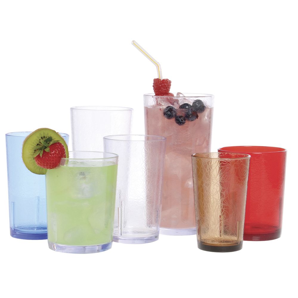 Clear Drinking Glasses with Durable Plastic Structure