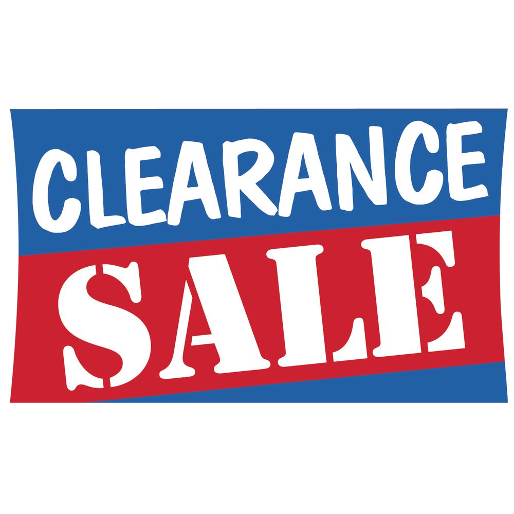 Clearance sale 