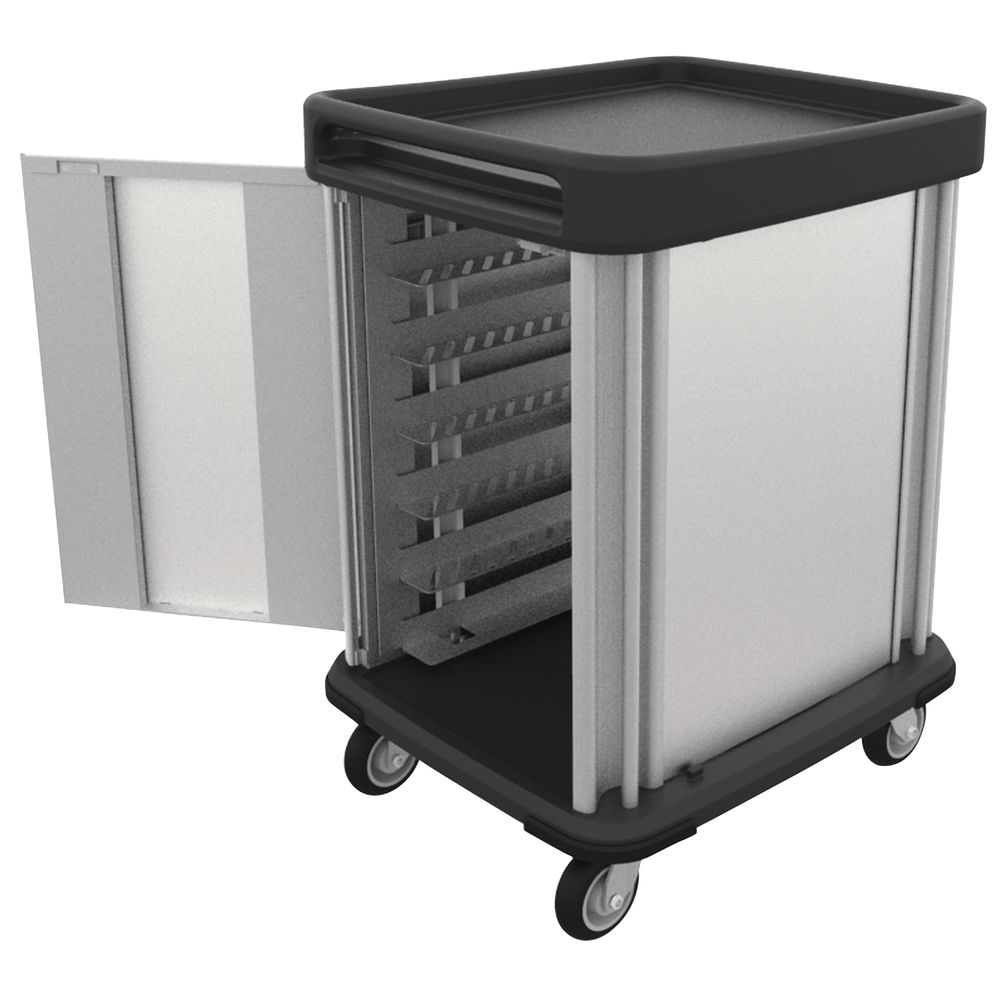 Dinex TQ Supreme Stainless Steel Meal Delivery Cart 31"L x 35 3/4"W x