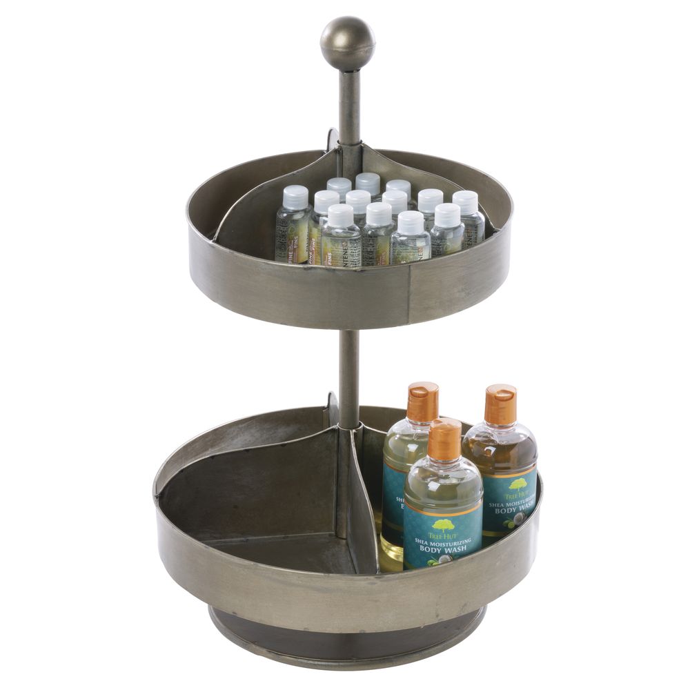 2Tier Countertop Rotating Hardware Bin