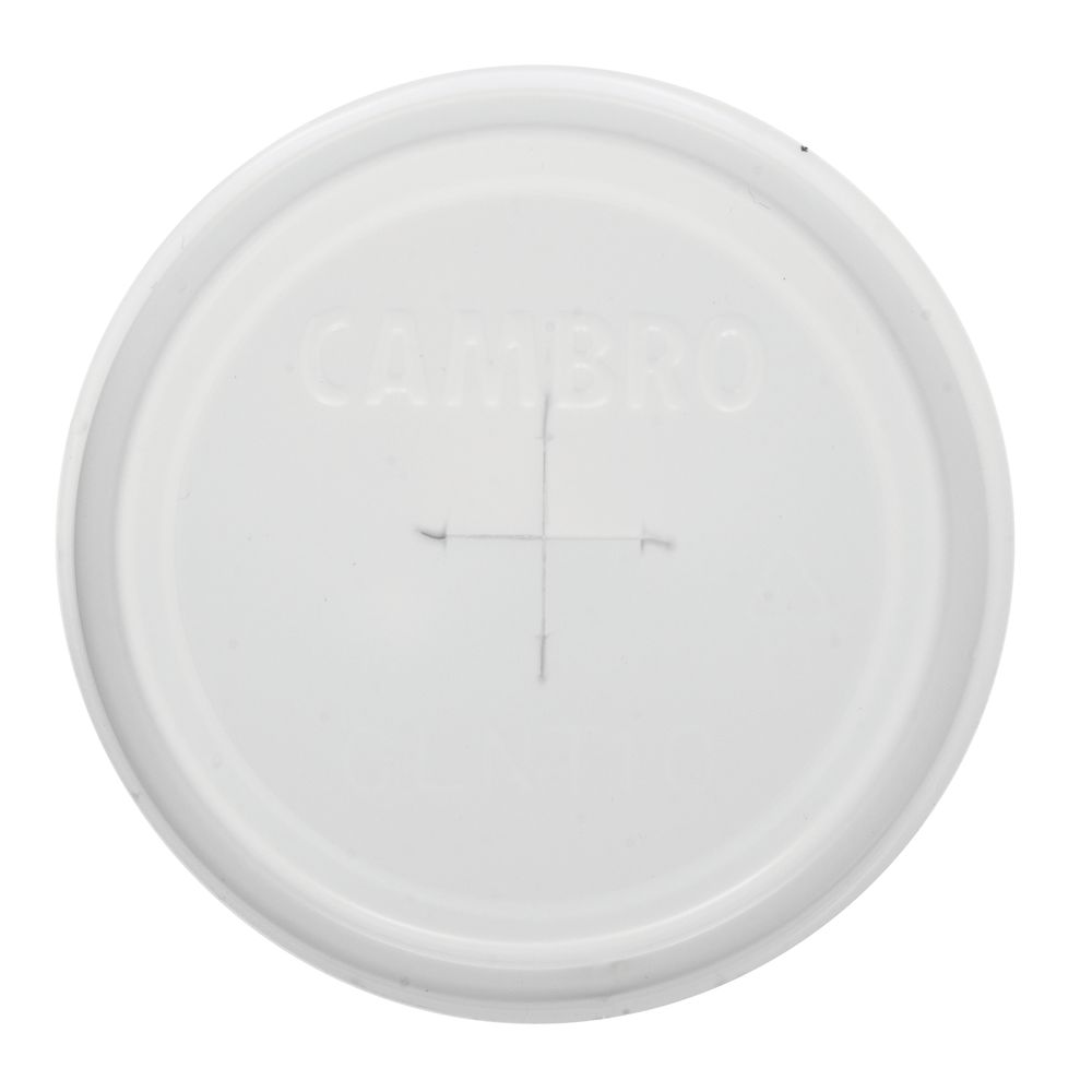 Cambro&#174; Disposable Lid with Straw Slot for 6 Oz Clear Tumbler 1000/Cs