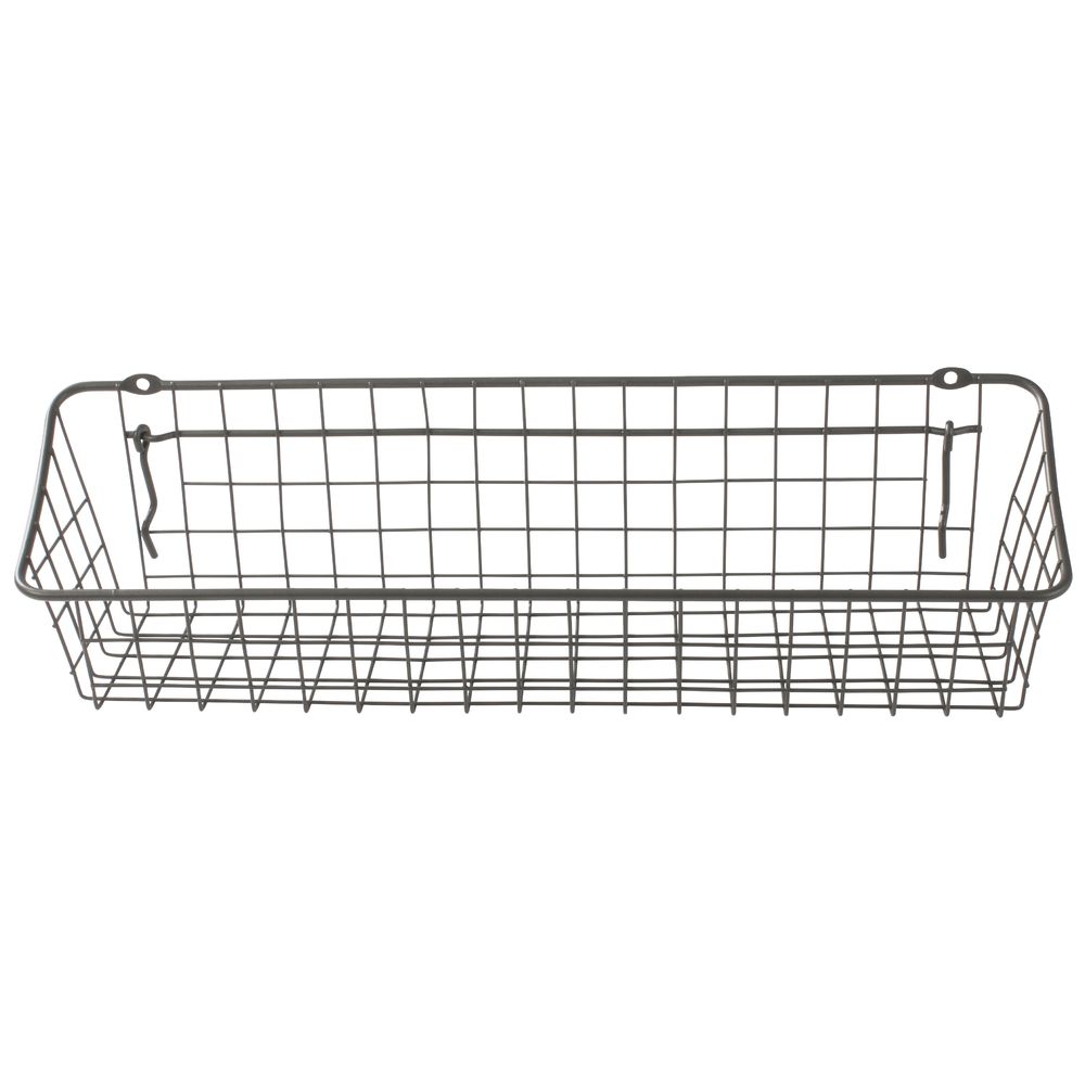 Black Pegboard Wire Basket, 12" x 12" x 4"