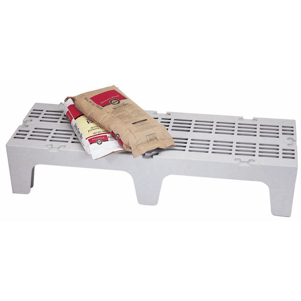 SLOTTED DUNNAGE RACK, 48X21X12, SPEC GRAY