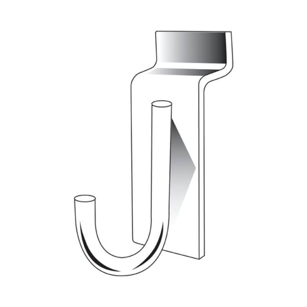 White Slatwall J Hooks