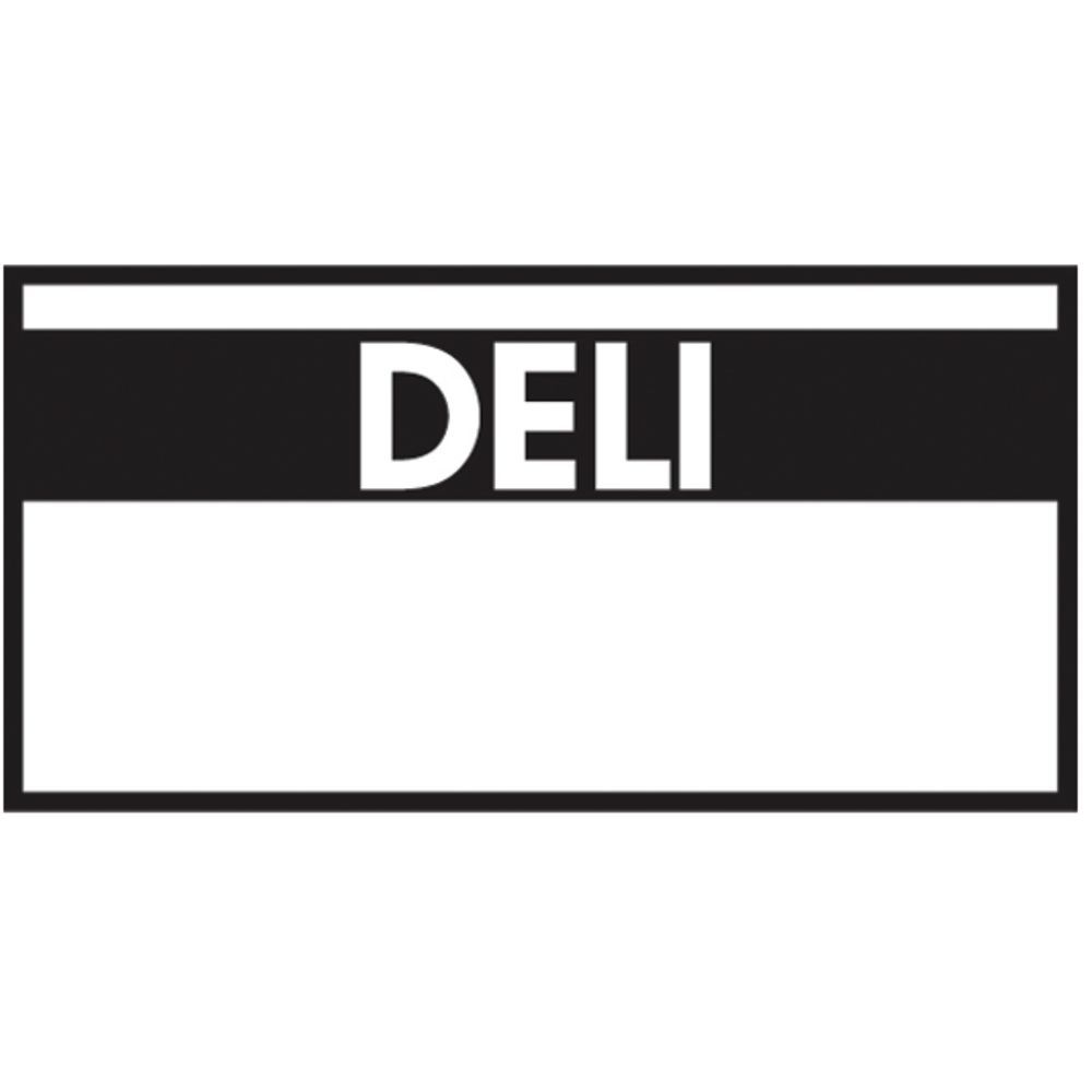 LABEL, "DELI" FOR ML1110, REV.BLK/WHITE
