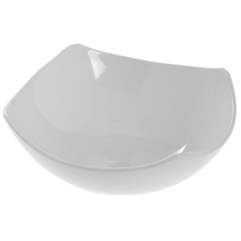 American Metalcraft Squond™ 208 Oz Square White Ceramic Bowl